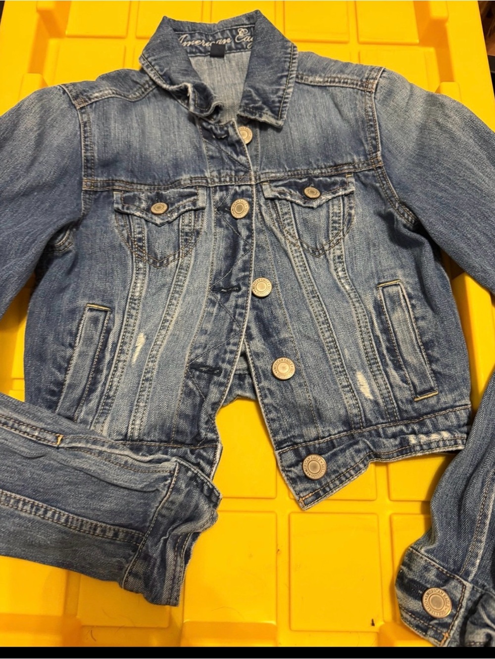 American Eagle Outfitters Blue Denim Jacket - Classic Trucker Style